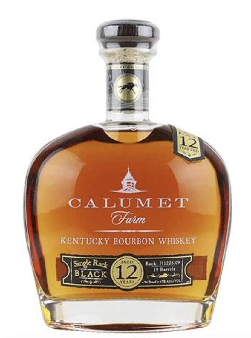 Calumet Farm 12 Year Old "Single Rack Black" Straight Bourbon Whiskey (Kentucky, US)